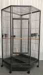 YES4PETS 162cm Large Corner Bird Cage Pet Parrot Aviary Perch Castor Wheel V278-B061