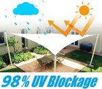 Waterproof Shade Sail Awning Cloth Rectangle Triangle Square Sand Sun Canopy AU V201-SSS0303YL8AU