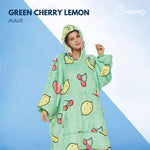GOMINIMO Hoodie Blanket Green Cherry Lemon HM-HB-105-AYS V227-7050101001021