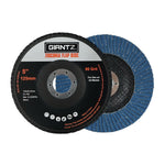 Giantz 100 PCS Zirconia Sanding Flap Disc 5" 125mm 80Grit Angle Grinding Wheel DISC-FD-125MM-80G-100P
