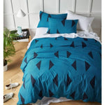 Accessorize Aster Blue Cotton Quilt Cover Set King V442-HIN-QUILTCS-ASTER-BLUE-KI