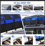 X-BULL Car Roof Cargo Bag Rooftop Cargo Carrier 100% Waterproof Top Luggage Bag for All Vehicles V211-AUEB-CRB002