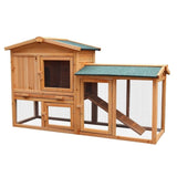 Furtastic Large Wooden Chicken Coop & Rabbit Hutch With Ramp WCC-JOY-005-LHR