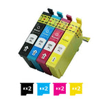 Compatible Premium 8 Pack 220XL High Yield Ink Cartridges Combo V200-FCCEP220XL-8PACK