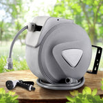 Water Hose Reel 20M Retractable Auto Rewind Spray Gun Garden HR-WA-AUTO-20M-PLS