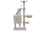 YES4PETS 120 cm Multi level Cat Kitten Scratching Post Tree-Beige V278-CT120-BEIGE