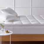 Accessorize 800GSM Cluster Fibre Mattress Topper Queen V442-HIN-TOPPER-800GSMCLUSTER-WHITE-QS