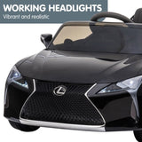 Licensed Lexus LC 500 Kids Electric Ride On Car - Black CAR-LEX-1618-BK