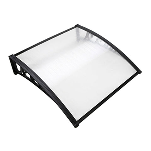 Instahut Window Door Awning 1mx1m Transparent Hollow Sheet Plastic Frame AWN-PC6-1X1