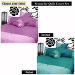 Phase 2 Scrunchie Orchid Quilt Cover Set QUEEN V442-END-QUILTCS-SCRUNCHIE-ORCHID-QS