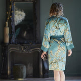 Bedding House Van Gogh Almond Blossom Blue Kimono Bath Robe Small/Medium V442-HIN-BATHROBE-ALMONDBLOSSOM-BLUE-S