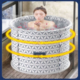 Upgraded One-Click collapse Foldable oxford Bathtub Water Tube Spa Bath Bucket V201-HLYT005-GREY