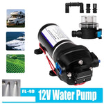 12V Water Pump FL-40 High Pressure 17/10LPM For Caravan Boat Camp Washdown V201-PUMPFL0040AU
