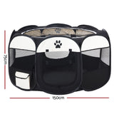 i.Pet Dog Playpen Tent Pet Crate Fence 3XL Enclosure PET-DOGPLAYPEN-CL-3XL-BK