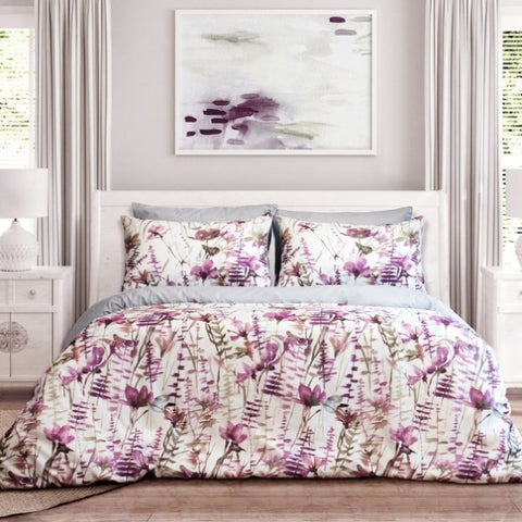 Ardor Felicity Printed Floral Quilt Cover Set Queen V442-INT-QUILTCS-FELICITY-ROSE-QS