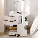 ArtissIn Storage Trolley Bedside Table 3 Tier Cart Boby Replica White AI-PP-TROLLEY-S-WH