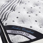 Mattress Euro Top Queen Size Pocket Spring Coil with Knitted Fabric Medium Firm 33cm Thick V43-MAT-EETL-Q