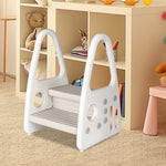 Levede Toddler Step Stool Ladder Tower KD1079-WHGY