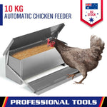 10KG 12.5L Garden Farm Automatic Food Storage Box Stand Chicken Feeder Poultry V465-V51006