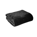 Hotel Living Super Soft Coral Fleece Blanket Single Charcoal V442-ATX-BLANKET-SOFTCORAL-CHARCOAL-SB