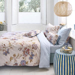 PIP Studio Cece Fiore White Cotton Quilt Cover Set King V442-HIN-QUILTCS-CECEFIORE-PEACH-KI