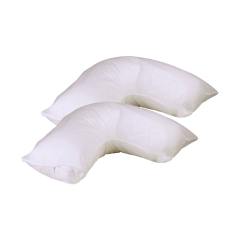 Set of 2 Stain Resistant Pillow Protectors V Boomerang V442-ABR-PILLOWP-SETOF2STAINRESISTANT-WHITE-TR