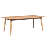 Emilio 180cm Dining Table Scandinavian Style Solid Ash Wood Oak V315-VOD-LIPW-02