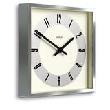 Newgate Jones Box Wall Clock Silver V398-NGJBOX211CH