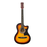 Karrera 38in Pro Cutaway Acoustic Guitar with Bag Strings - Sun Burst CC38-PRO-3TS