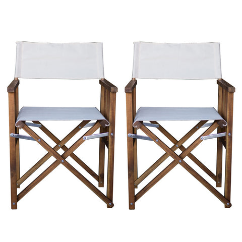 Set of 2 director chairs V179-QF-DIR-2