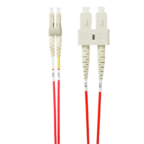 10m LC-SC OM4 Multimode Fibre Optic Patch Cable | Red FL.OM4LCSC10MR