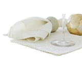 Set of 6 Damask Embossed Polyester Cotton Napkins Bright White V442-GNA-MISC-DAMASKSETOF6NPKINS-WHITE-SQ