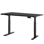 Artiss Standing Desk Motorised Dual Motor Black 140CM HASD-268-BKDF-BKDB-140