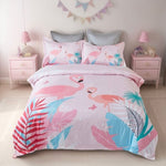 Flamingo Kids Quilt Cover Set - Single Size V493-SM-S-05