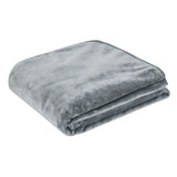 J.Elliot Home 450gsm Solid Faux Mink Blanket Graphite V442-IDC-BLANKET-SOLIDFAUX-GRAPHITE-QS