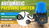 Automatic Water Pump Pressure Switch Controller - Blue PCS-ECP2-BU