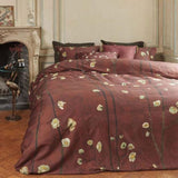 Bedding House Van Gogh Plum Blossoms Red Cotton Sateen Quilt Cover Set King V442-HIN-QUILTCS-PLUMBLOSSOMS-RED-KI