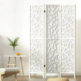 Artiss 3 Panel Room Divider Screen 122x170cm Clover White RD-4016-3P-WH