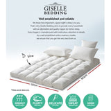 Giselle Bedding Mattress Topper Pillowtop Protector Pad Double TOPPER-PT-D