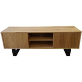 Petunia ETU Entertainment TV Unit 160cm Elm Timber Wood 2 Door - Natural V315-VOD-BOST-07