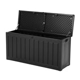 Gardeon Outdoor Storage Box 240L Container Lockable Garden Bench Tool Shed Black OSB-S240-ABK