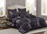 Black Marble King Size Duvet Quilt Cover Set V493-MK-403