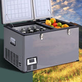 Glacio Camping Fridge 100L Portable Bar Fridges Freezer 12V/24V/240V PFN-G-100-BK