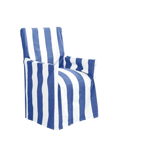 IDC Homewares Cotton Director Chair Cover Blue Stripes V442-IDC-COUCHC-DIRECTORSTRIPES-BLUE-SH