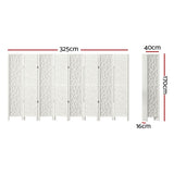 Artiss 8 Panel Room Divider Screen 325x170cm Clover White RD-4016-8P-WH