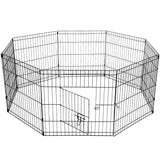 YES4PETS 24' Dog Rabbit Playpen Exercise Puppy Enclosure Fence With Cover V278-PL24WCOVER