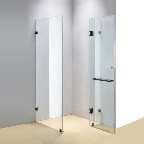 900 x 800mm Frameless 10mm Glass Shower Screen By Della Francesca 830841