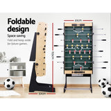 4FT Soccer Table Foosball Football Game Home Family Party Gift Playroom Foldable SOCCER-4T-FOLD