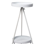 Levede Plant Stand 2 Tiers Outdoor Indoor White Large UM1219-L-WH