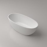 Medium Size Oval Shaped Cast stone - Solid Surface Bath 1600mm Length V567-PS-8801-1600